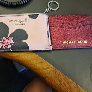 MK credit card holder and Kate Spade wallet